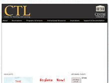 Tablet Screenshot of ctl.centre.edu